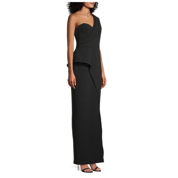 Aidan Mattox Bonded Crepe Column Gown Size US/6 - Picture 3 of 13